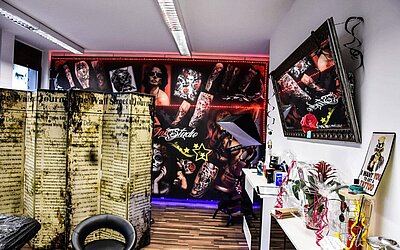 Das Tattoo Studio von innen