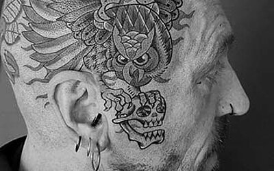 Head tattoo