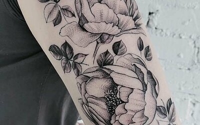 Blumen Tattoo