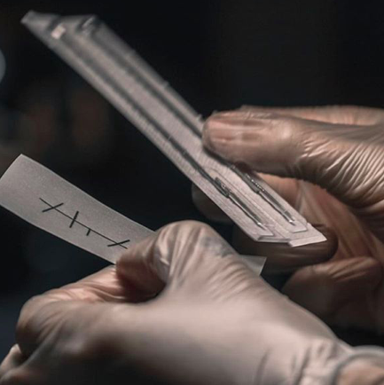 The needles of hand poking