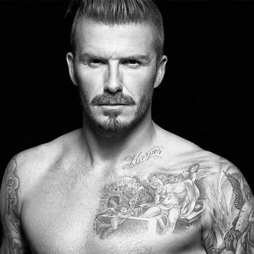 Cross and Becks David gets a Jesus tattoo  Daily Mail Online