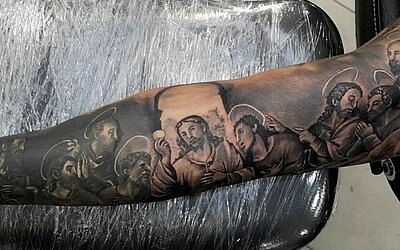 religiöses Arm Tattoo Sleeve