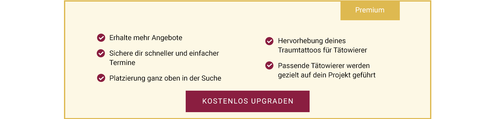 Premium Ausschreibung