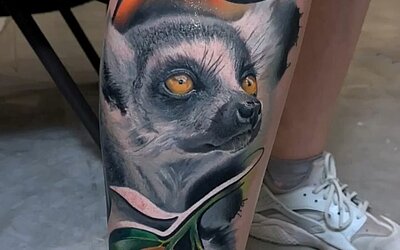 Realistic Monkey Tattoo