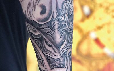Japanese Tattoo Art auf dem Arm