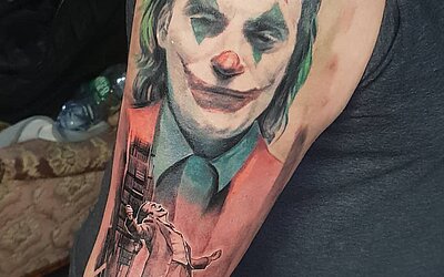 The Joker as a tattoo