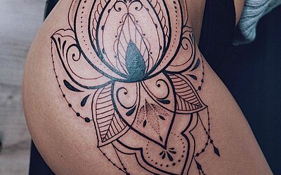 Mandala on the hip