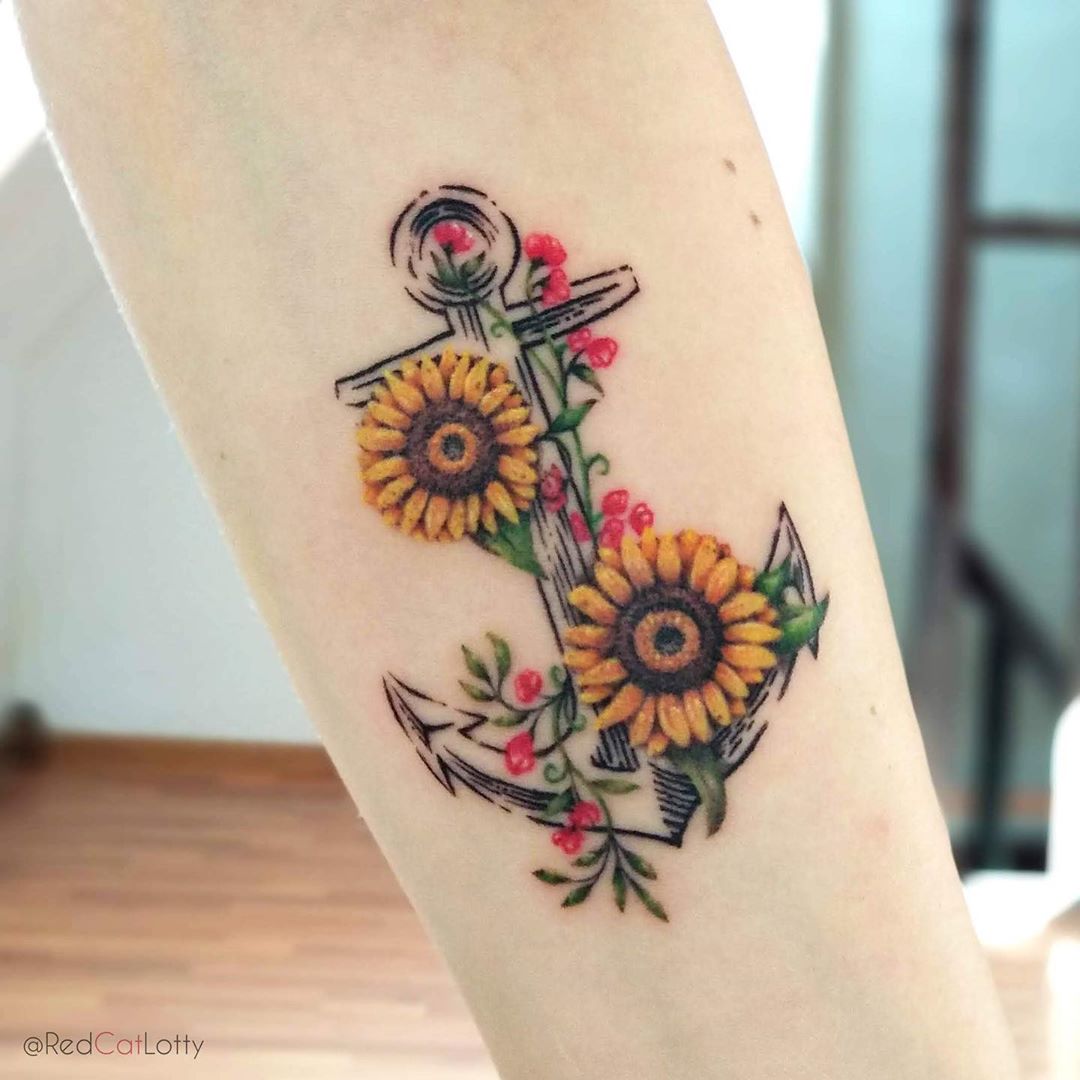 Blumen mit namen tattoos 
